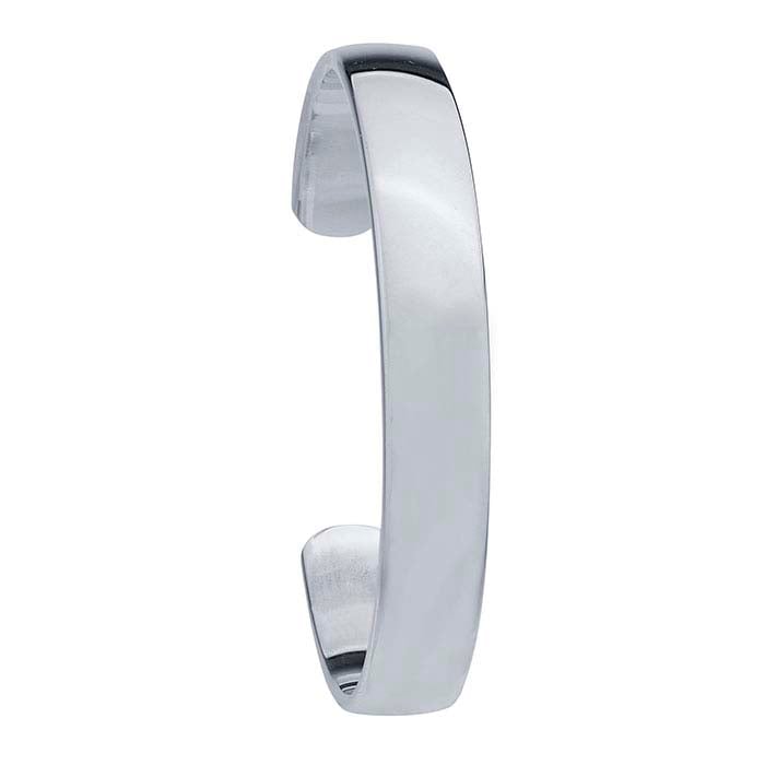 Sterling Silver Inside Round Heavyweight Cuff Bracelet