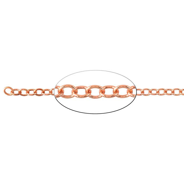 구리 5.9mm 케이블 체인, 6.1 m 스풀