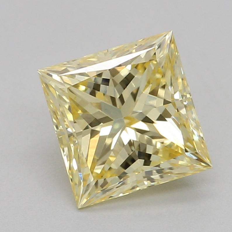 लैब-उगाया हीरा 1.04ct, प्रिंसेस, पीला, VS1