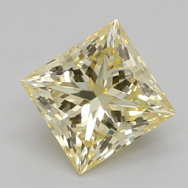 יהלום מעבדה 1.05 קראט, נסיכה, צהוב, VS2