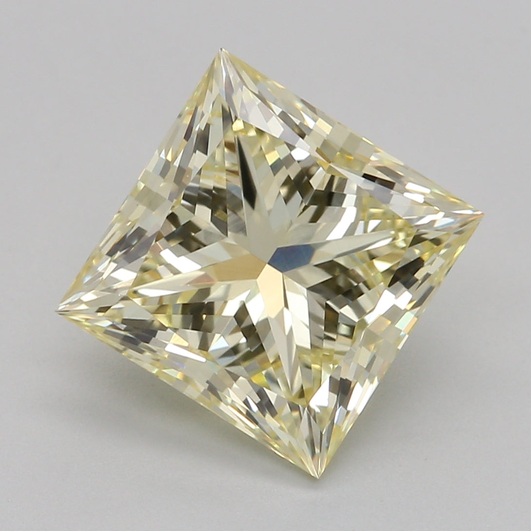 יהלום מעבדה 2.51 קראט, נסיכה, צהוב, VS1
