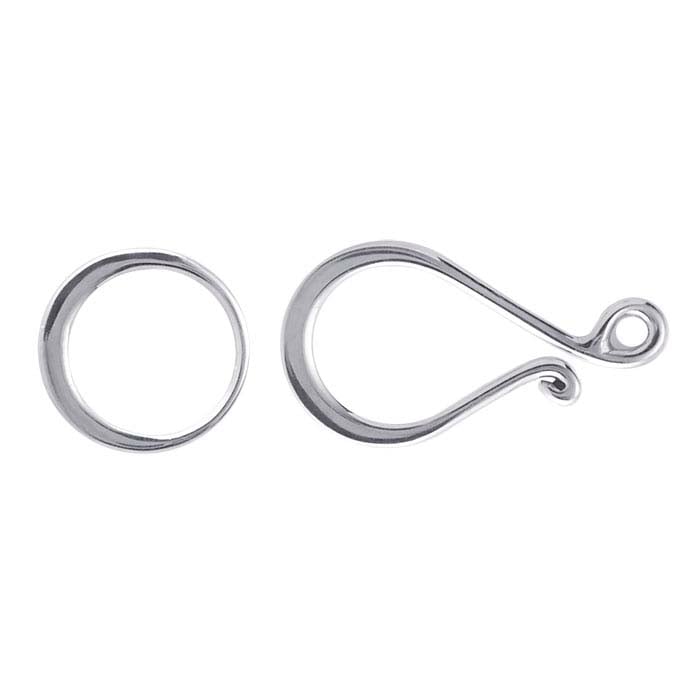 Sterling sølv krog- og øjespænde