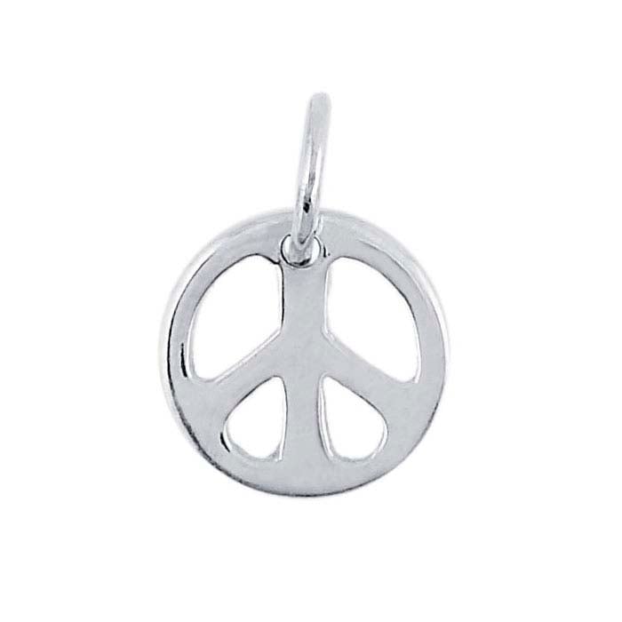 Sterling Silber Peace-Symbol Charm