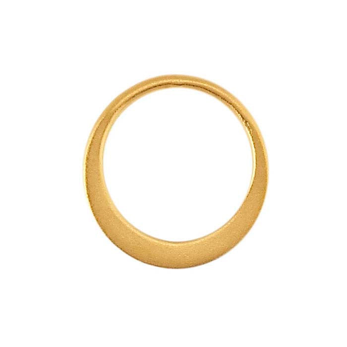 مكون دائري من الفضة الإسترلينية مطلي بالذهب الأصفر الثقيل عيار 24 قيراطًا