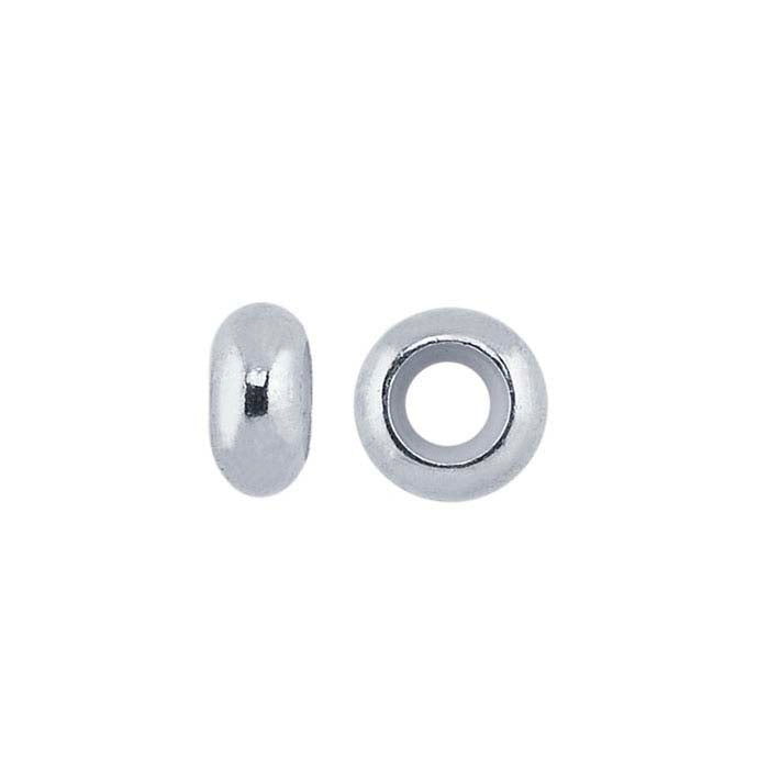 Sterling Silver 7 x "Smart" Bead with Silicone Insert