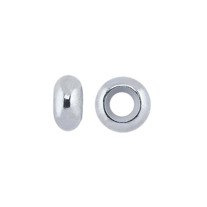 Sterling Silver 8 x "Smart" Bead with Silicone Insert