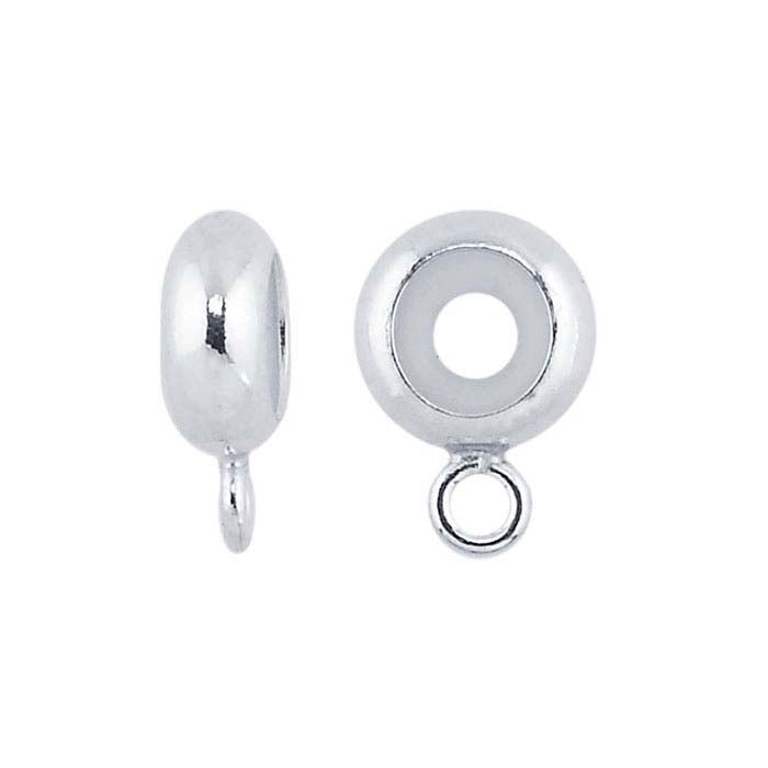 Sterling Silver 7 x "Smart" Bead with Ring and Silicone Insert