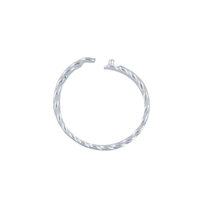 Sterling Silver Twist-Wire Locking Jump Ring