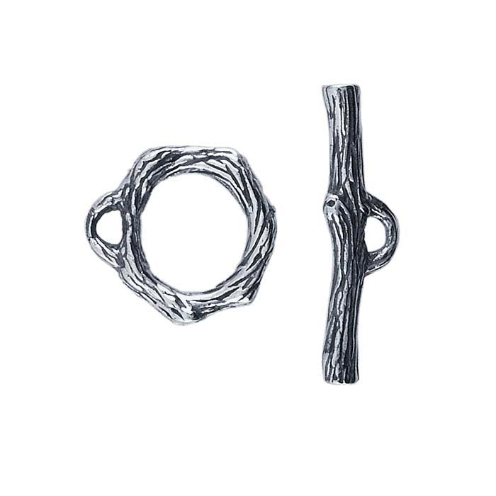 Sterling Silver Branch Toggle Clasp