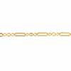 14/20 Yellow Gold-Filled Flat Long & Short Chain