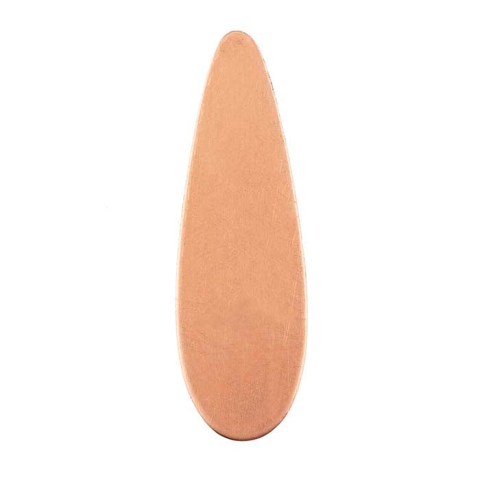 Copper Long Teardrop Stamping, 1.02mm