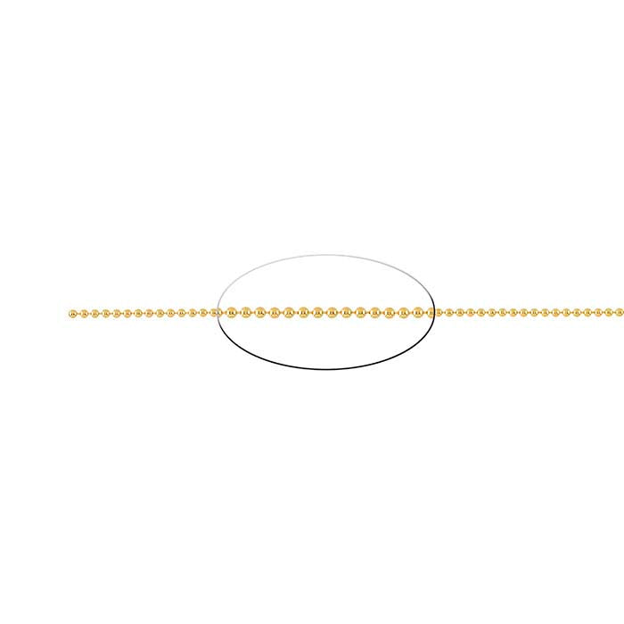 14/20 Yellow Gold-Filled Bead Chain