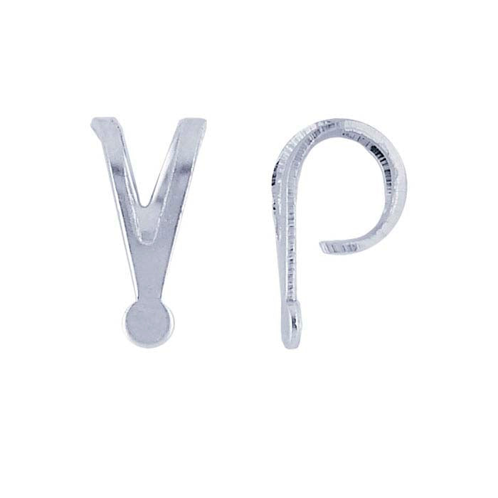 Sterling Silver Rabbit-Ear Pendant Bail with Solder Tab