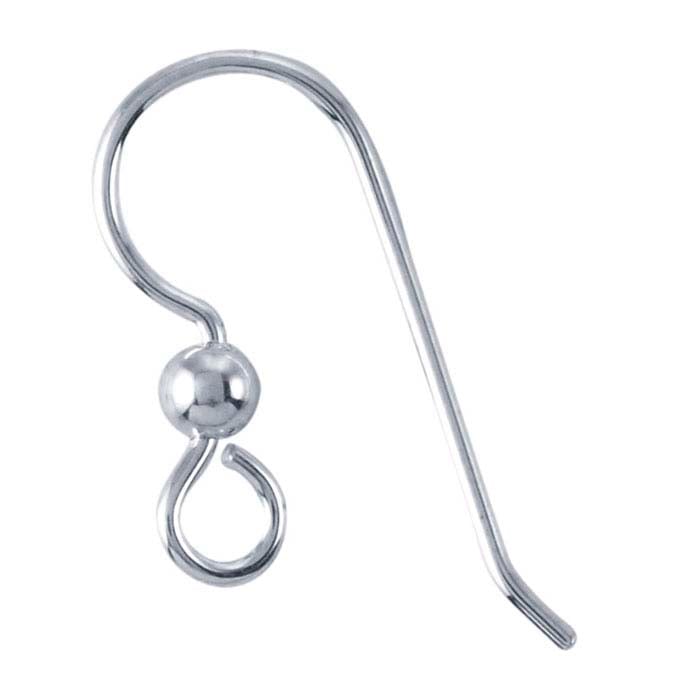 Ear Wire with Loop and Bead