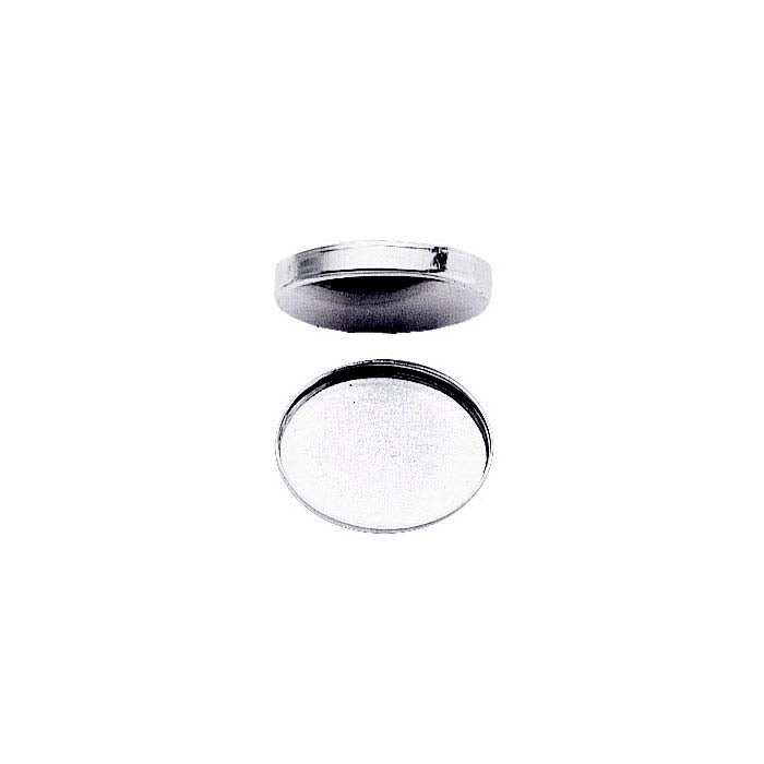 Sterling Silver 40 x 30mm Oval Bezel Cup Setting