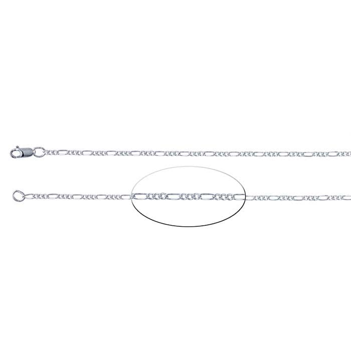 Sterling Silver Figaro Chain
