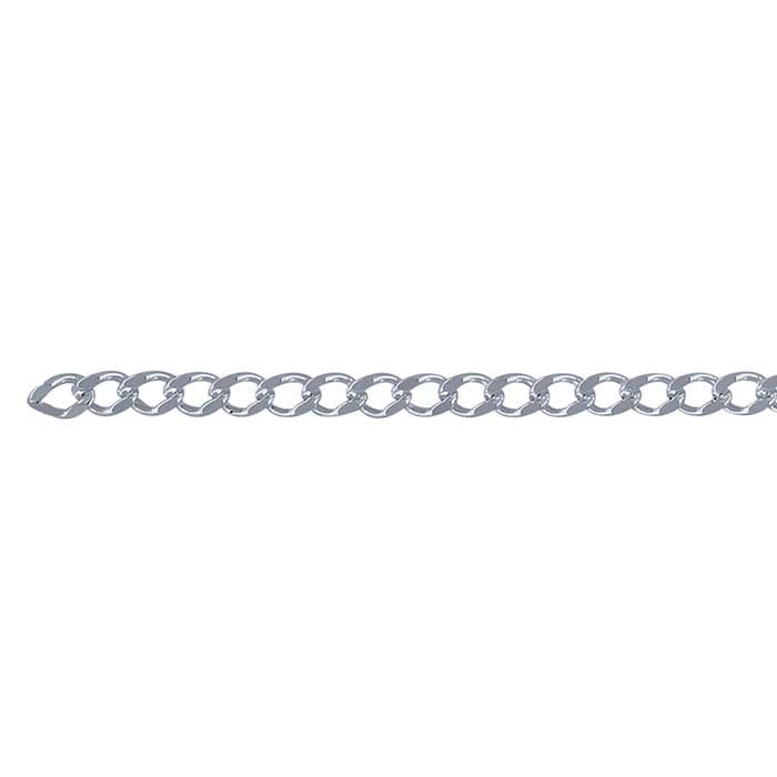 Sterling Silver Diamond-Cut Curb Chain