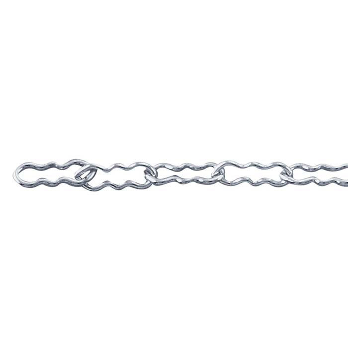 Sterling Silver Krinkle Chain, By the Foot