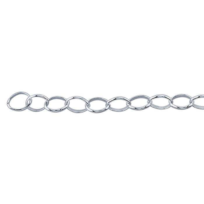 Sterling Silver Oval Rolo Chain