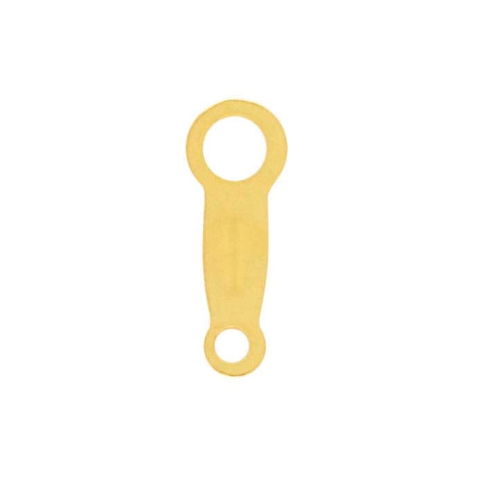 14/20 Ouro Amarelo Revestido Etiqueta de Corrente 8 x