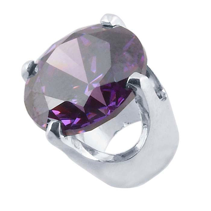 Sterling Silver 8mm Round Low-Base 4-Prong Setting