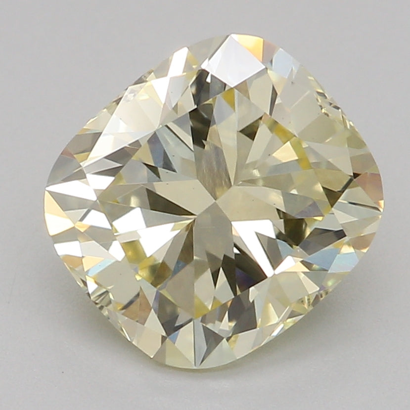 Diamante sintetico 1,58 ct, Cuscino, Giallo, VS1