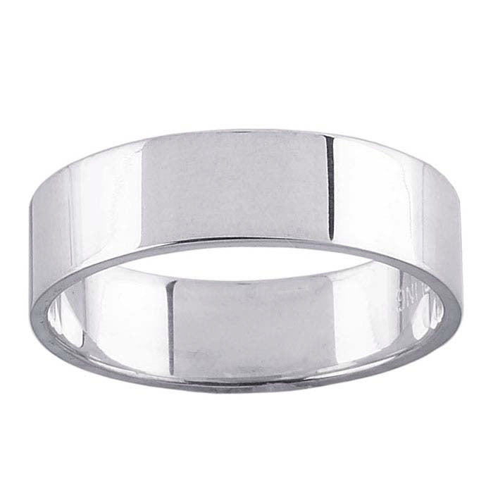 Nordt Sterling Silver Flat Wedding Band