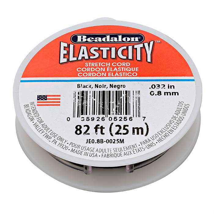 Beadalon® Elasticity™ Black Stretch Cord