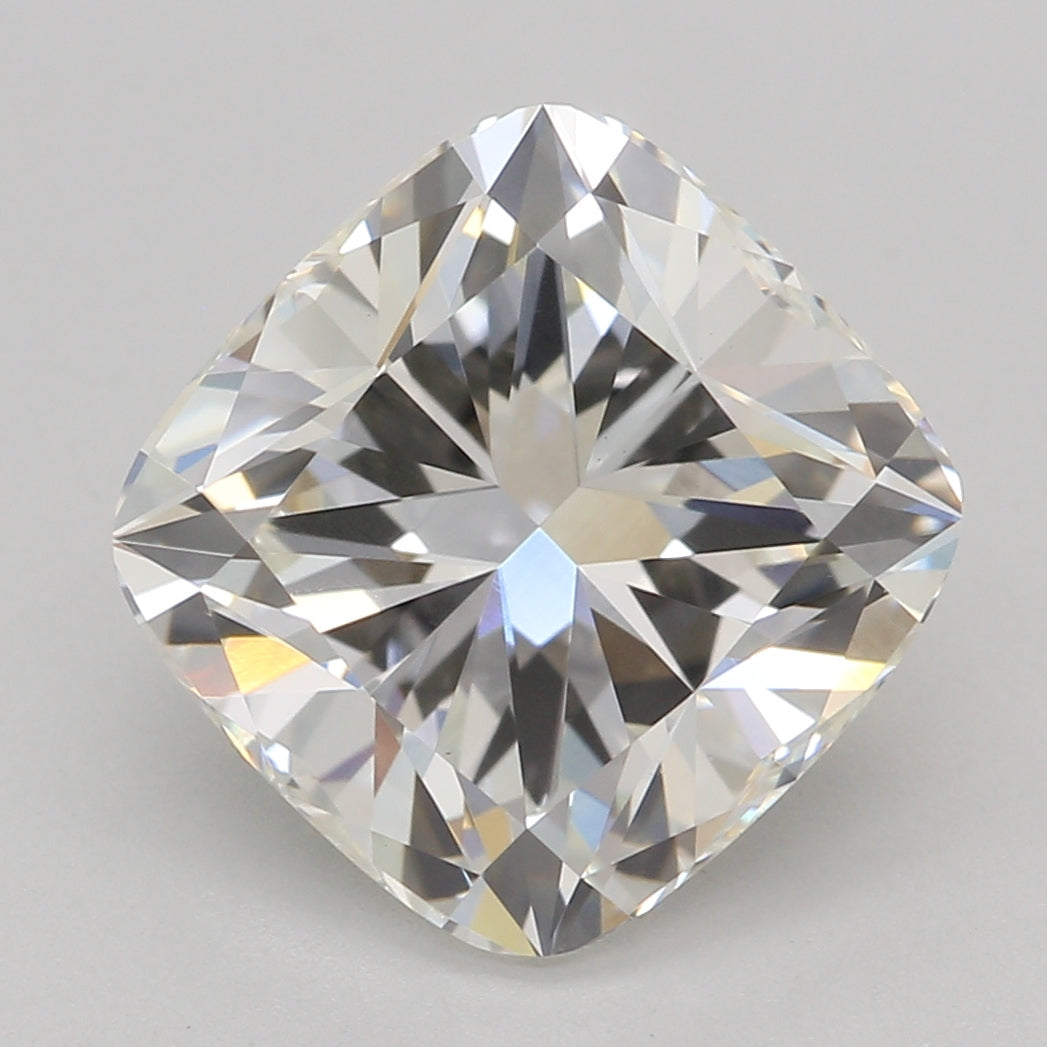 Laboratorijoje užaugintas deimantas 2,75 ct, pagalvės formos mod., H, VVS2