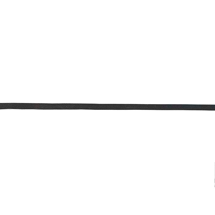 Черный плоский шнур из оленей кожи 3,17 мм, катушка 15,24 м