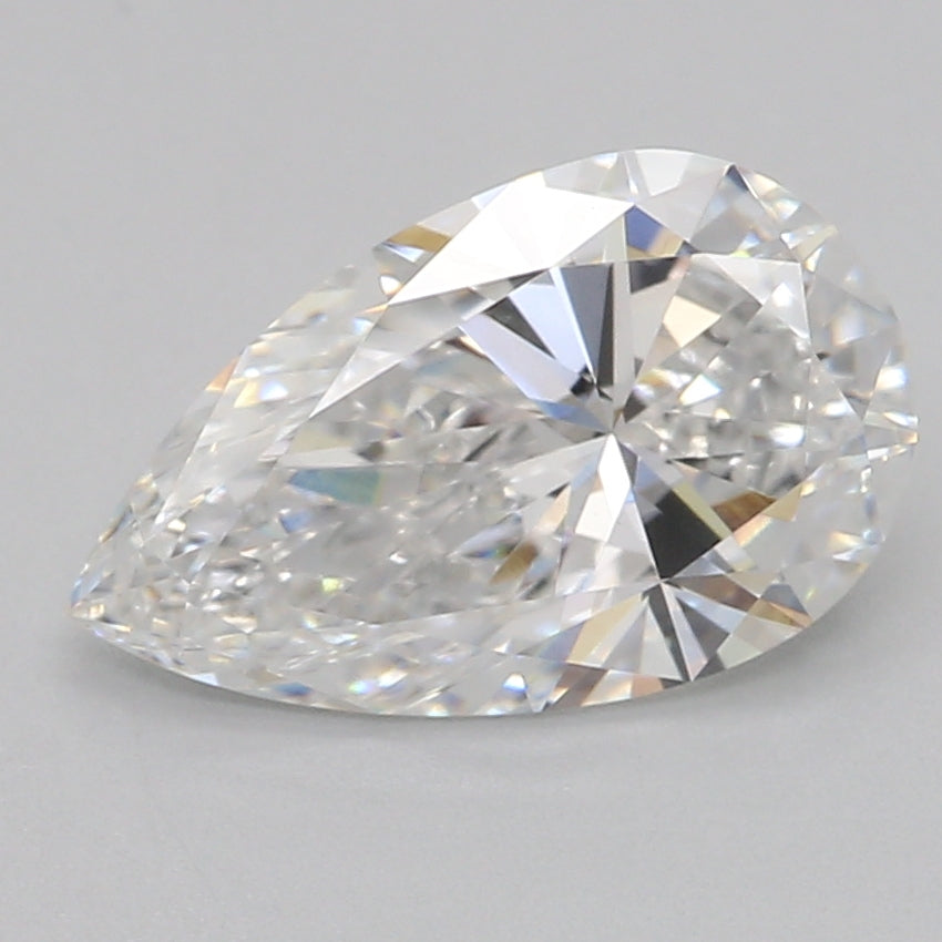 Laboratoriedyrket diamant 0,99 ct, pære, E, VVS2