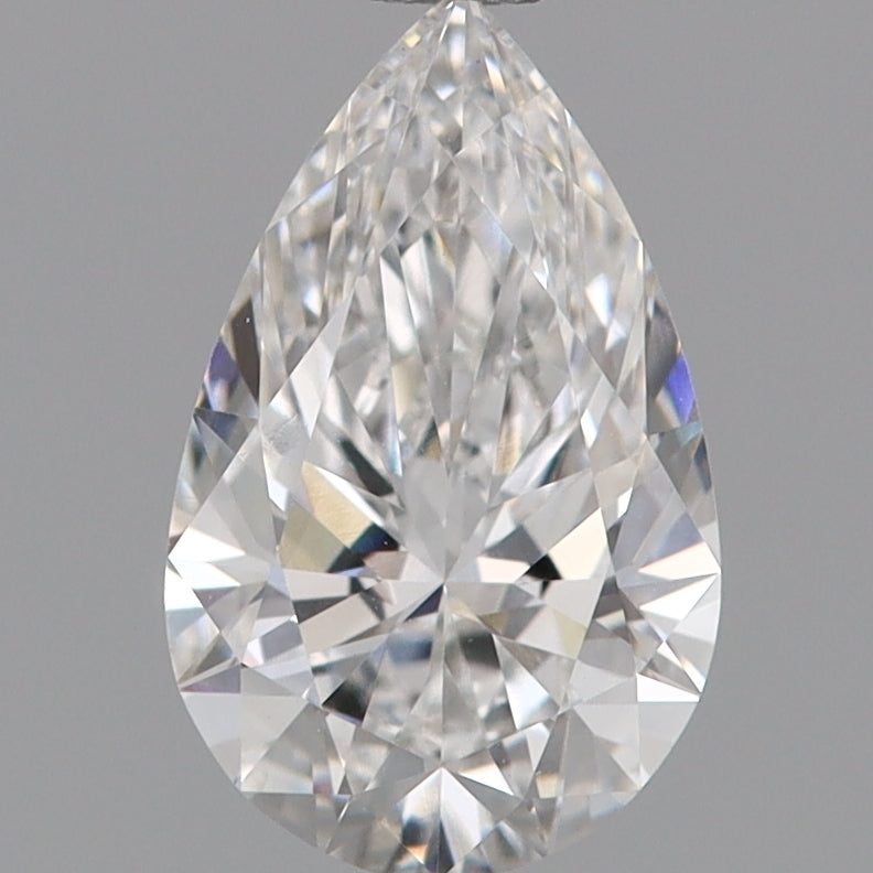 Laboratoriedyrket diamant 1,08 ct, pære, E, VVS2