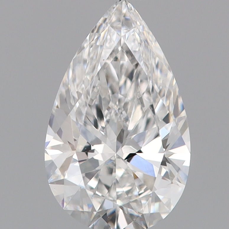Laboratoriedyrket diamant 1,02 ct, pære, E, VVS2