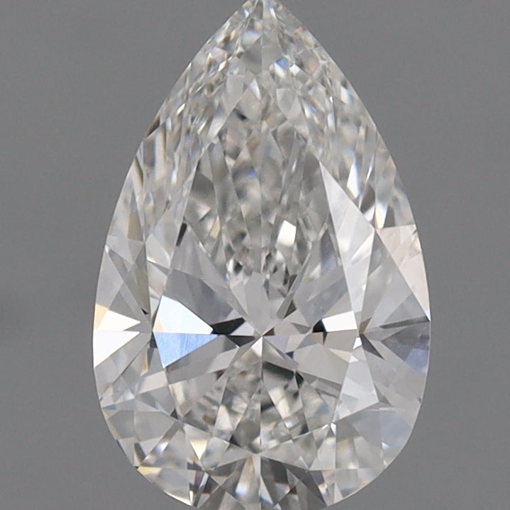 Laboratorijoje užaugintas deimantas 1 ct, kriaušės formos, E, VVS2