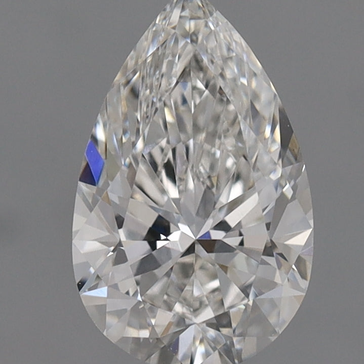 Laboratoriedyrket diamant 1,08 ct, pære, E, VVS2