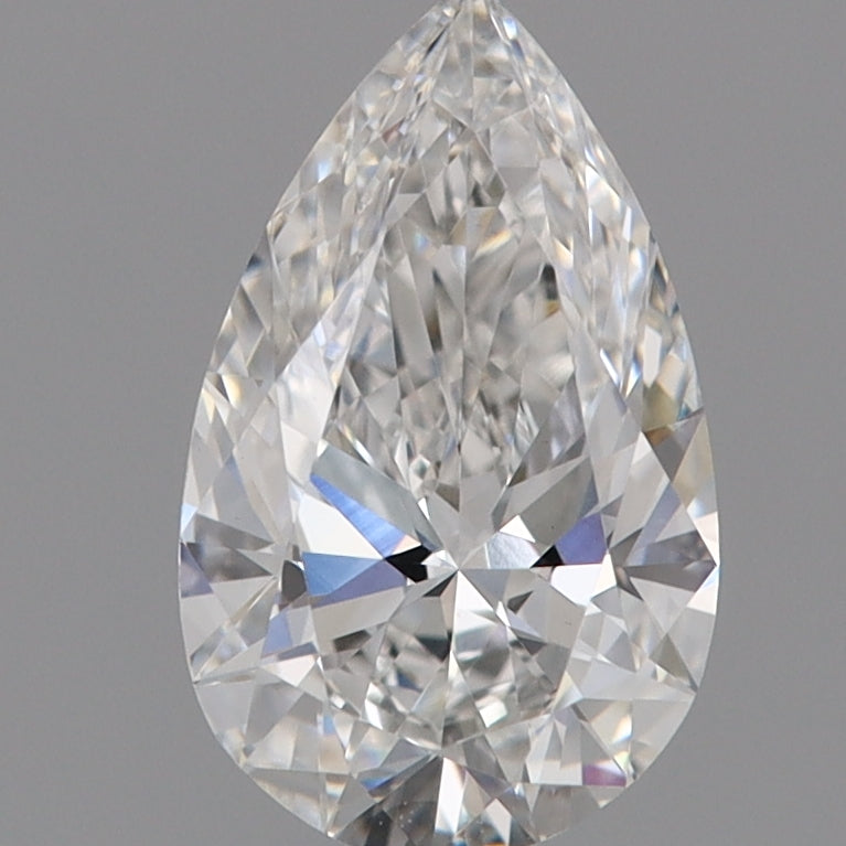 Laboratoriedyrket diamant 1,02 ct, pære, E, VVS2