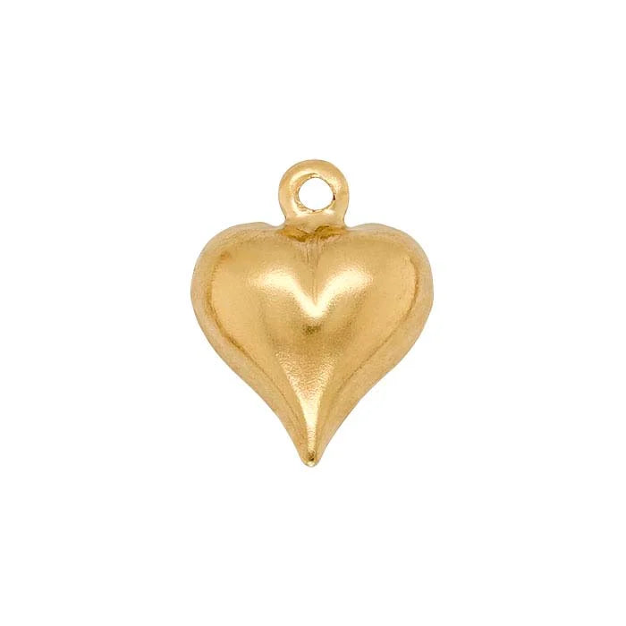 14/20 Yellow Gold-Filled Heart Charm