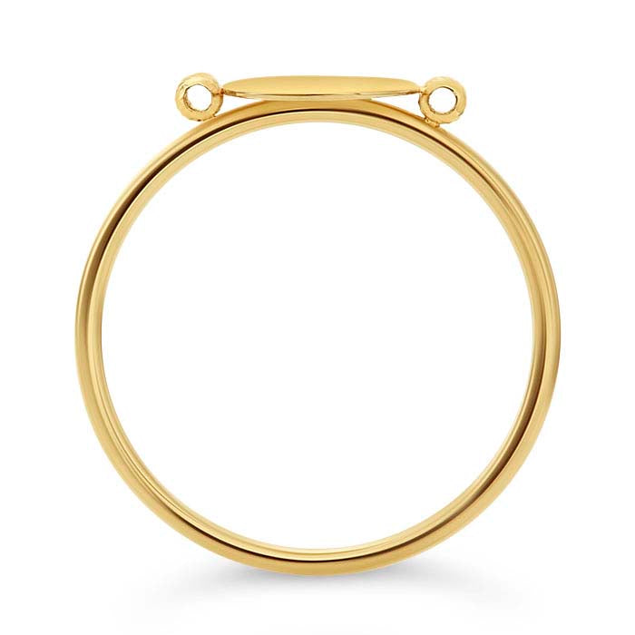 14K Yellow Gold Circle Ring