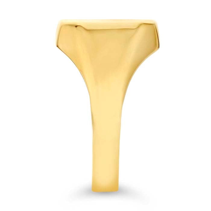 14K żółte złoto 12 x ośmiokątny sygnet