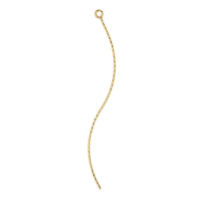 14/20 イエローゴールドフィルド カーブド スパークル コンポーネント クローズドリング付き