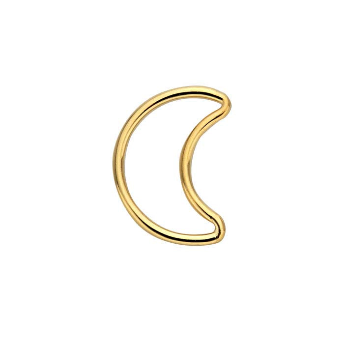 14/20 Geltono Aukso Užpildytas Atviras Mėnulio Pusmėnulio Elementas