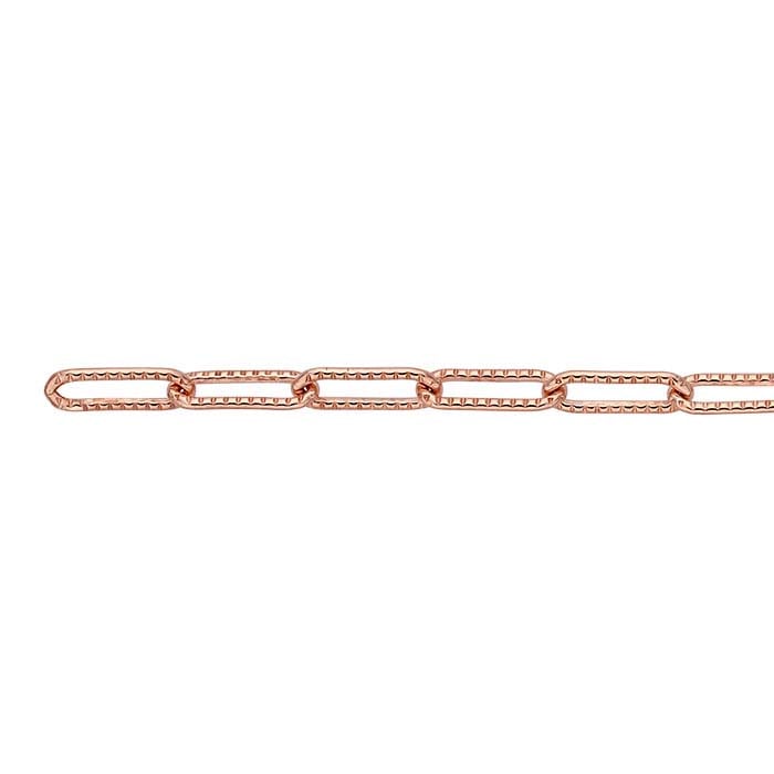 14/20 Rose Gold-Filled Patterned Cable Chain