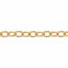 14/20 黄铜镀金 1.7毫米电缆链项链,可调节