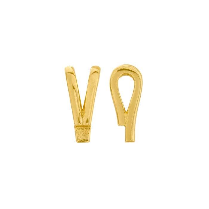 14 Karat Gelbgold-Hasenohr-Bügel mit Lötfahne