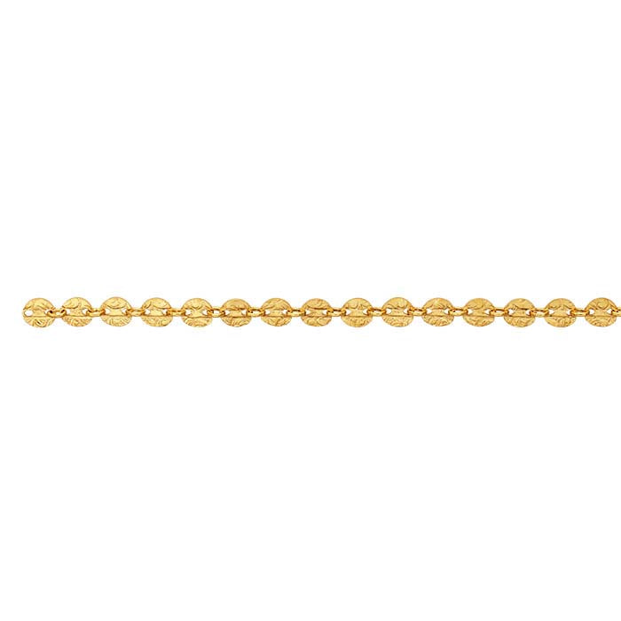 14/20 Yellow Gold-Filled Pattern Oval Link Chain, By the Foot