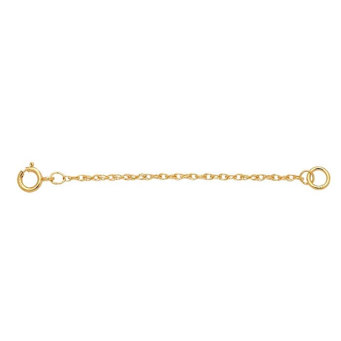 14K Yellow Gold Rope Chain Extender