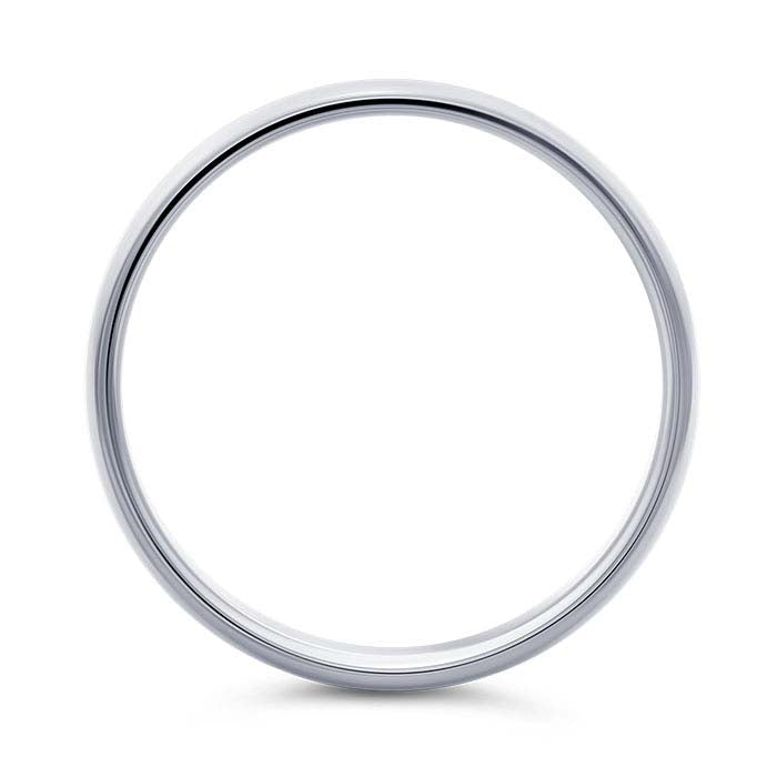 Nordt 14K White Gold Comfort Fit Featherweight Wedding Band