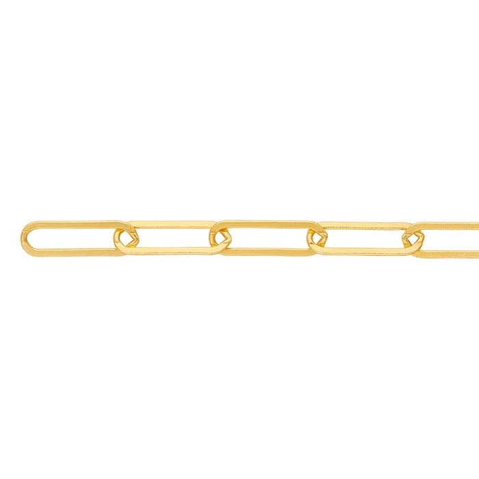 14K Yellow Gold Flat Cable Chain