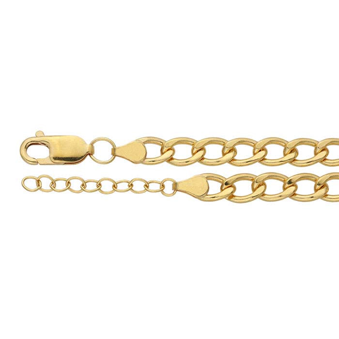 Bracelet chaîne gourmette 14/20 or jaune rempli 5,5 mm