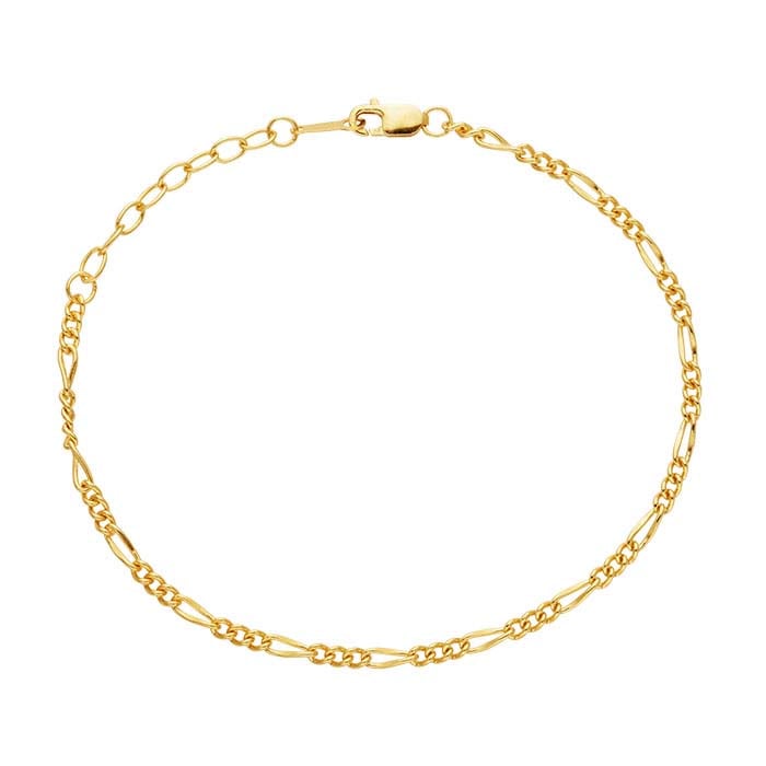 14/20 Yellow Gold-Filled Figaro Chain Bracelet